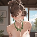 卑弥呼のコスプレをする日焼け彼女 6枚目