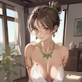 卑弥呼のコスプレをする日焼け彼女 7枚目