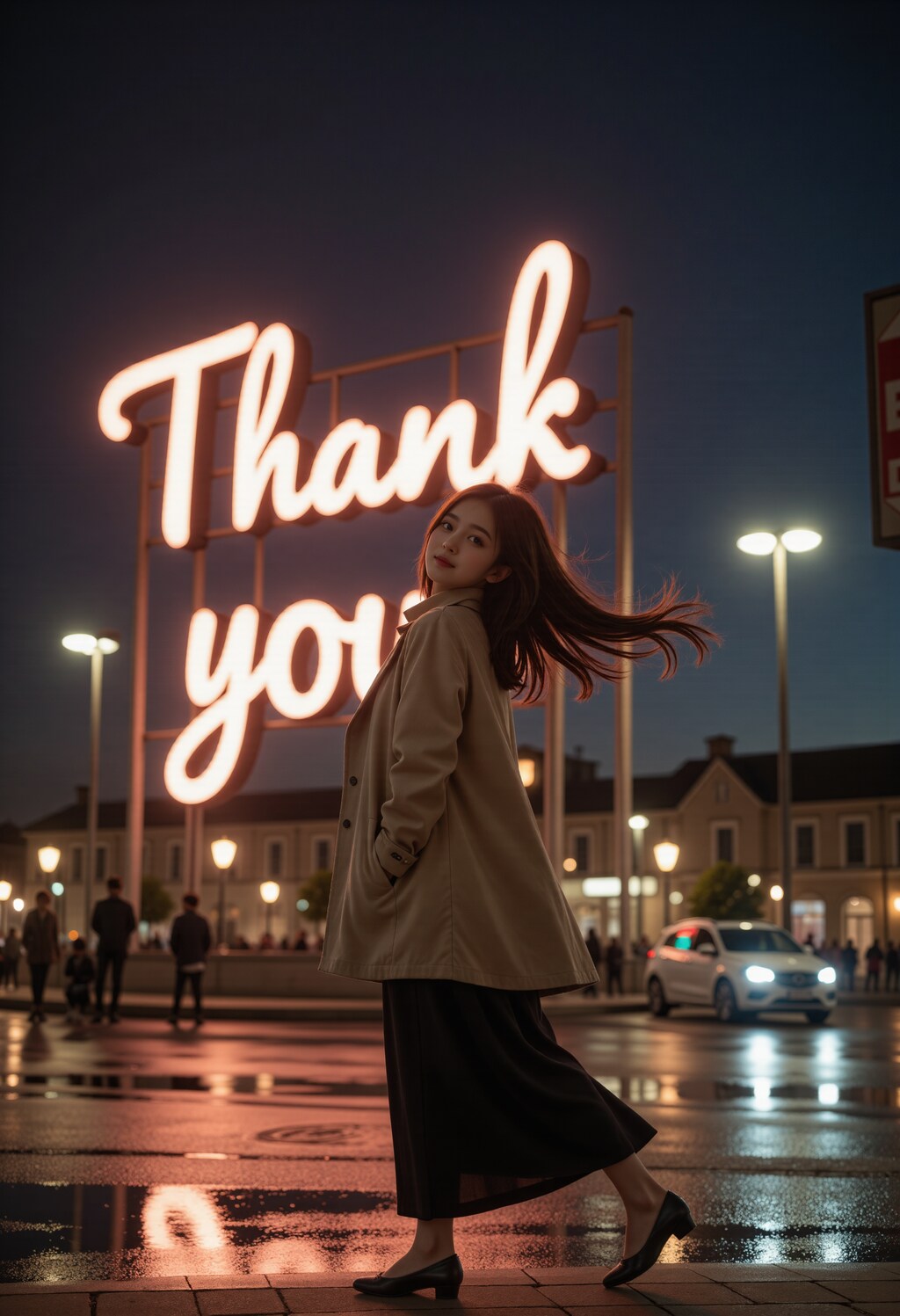 夜空に響くThank youの灯り