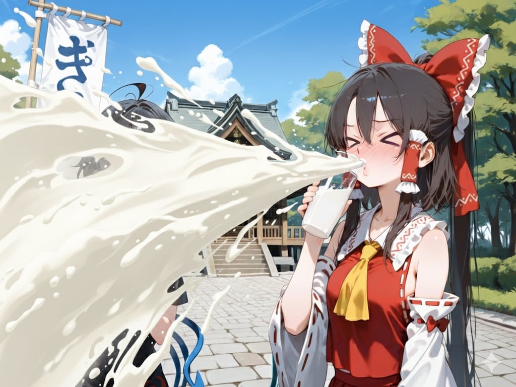 きょうのれいむさん（牛乳の日）