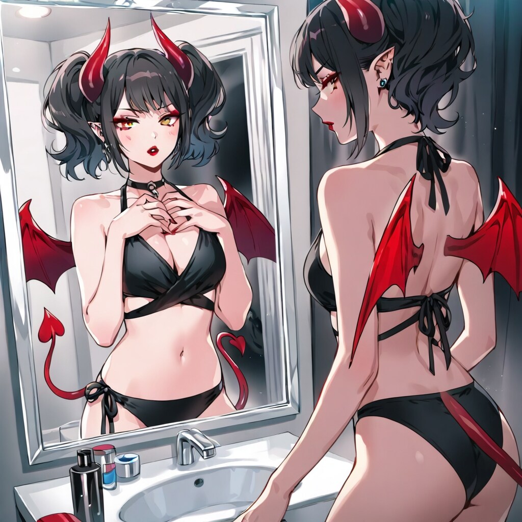 lilacでお化粧悪魔っ子260513