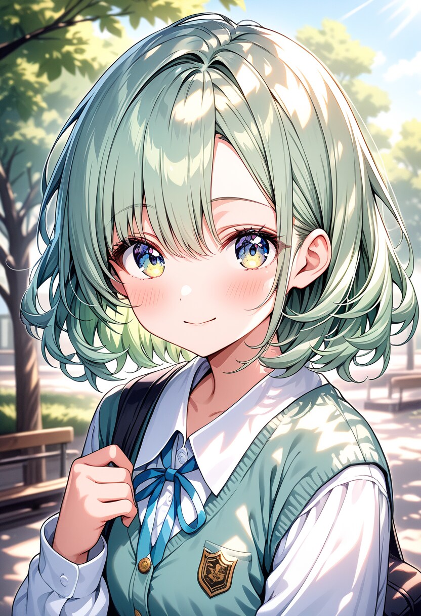 緑髪