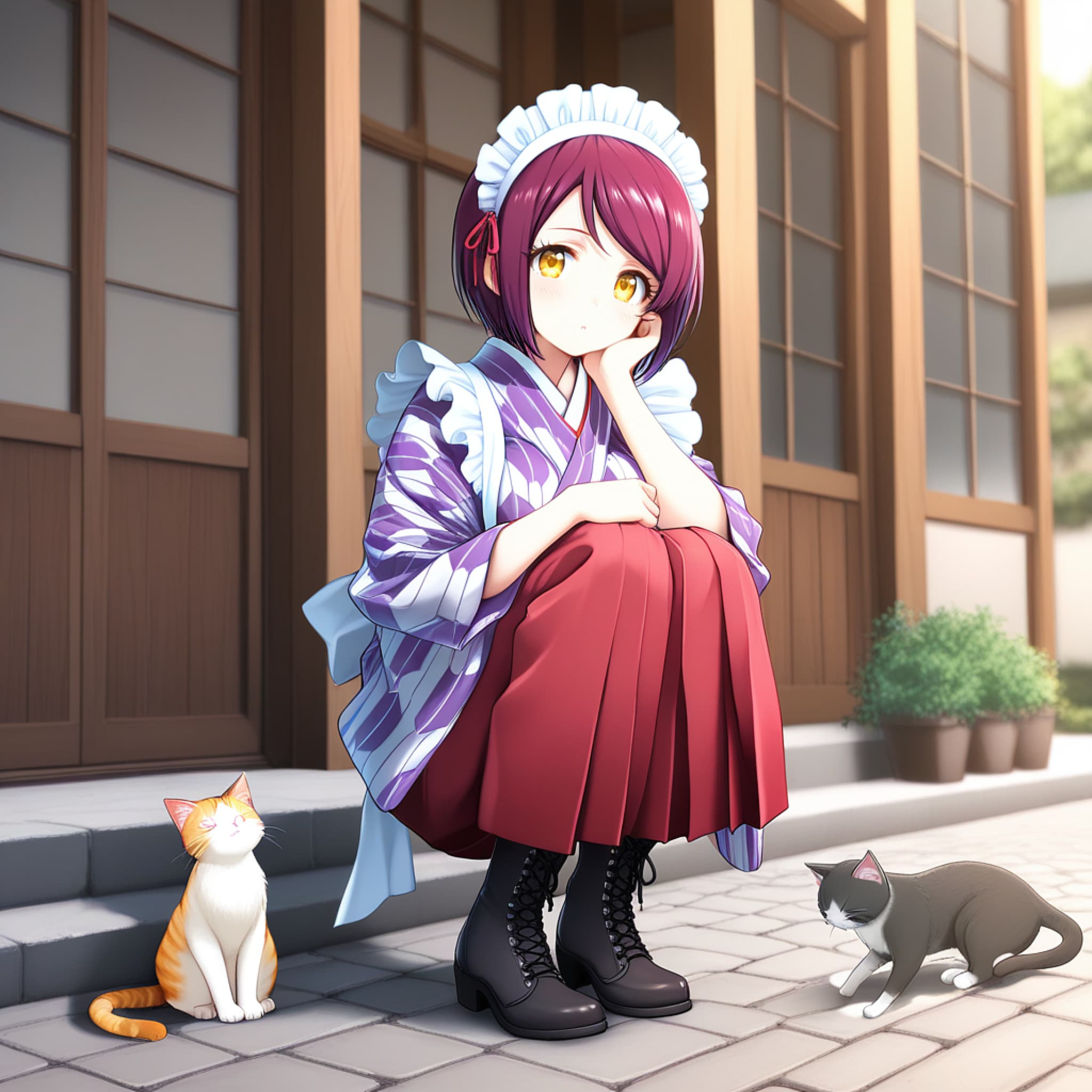 こんにちは（挨拶メイドの芽衣ちゃん）