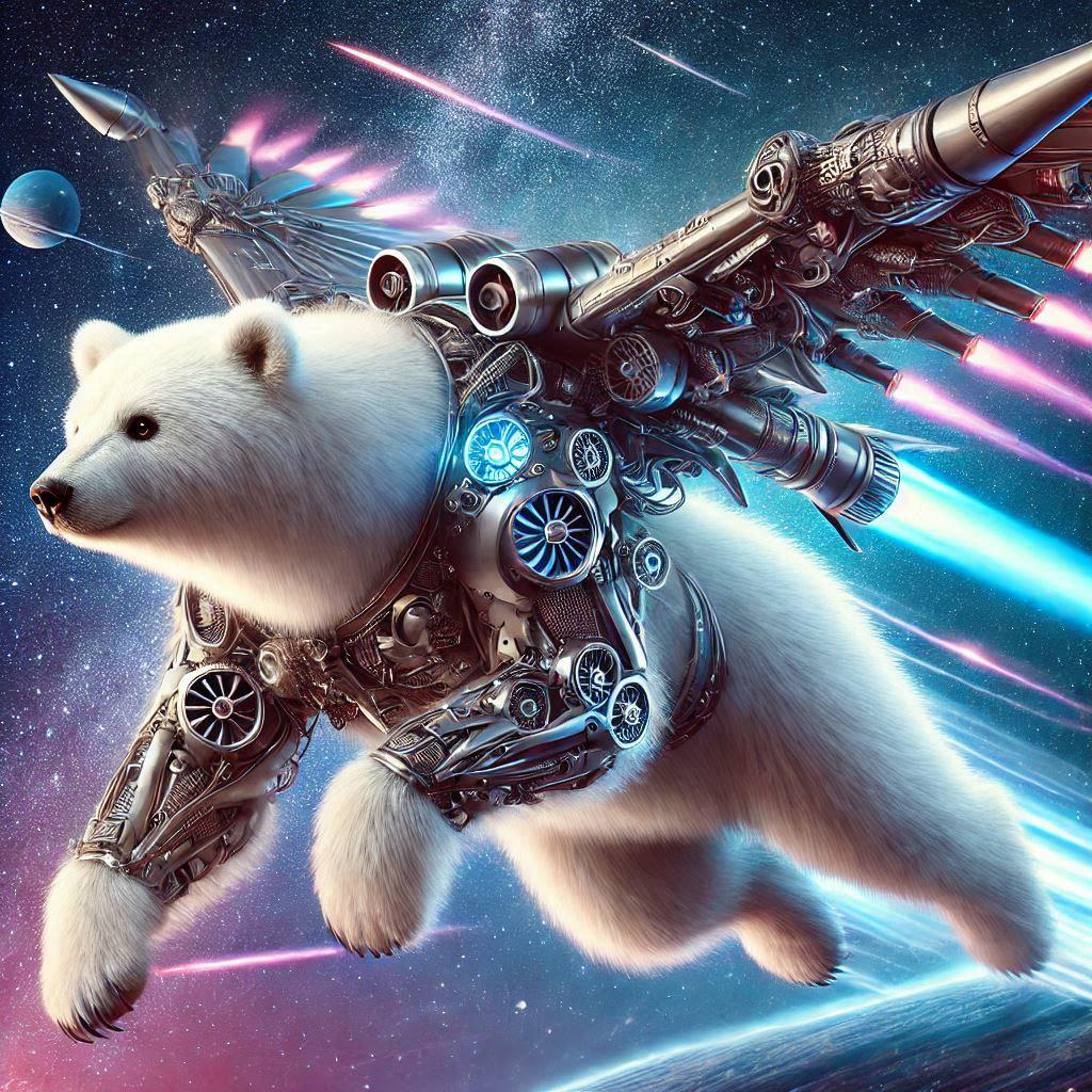 シロクマさん宇宙へ | の人気AIイラスト・グラビア