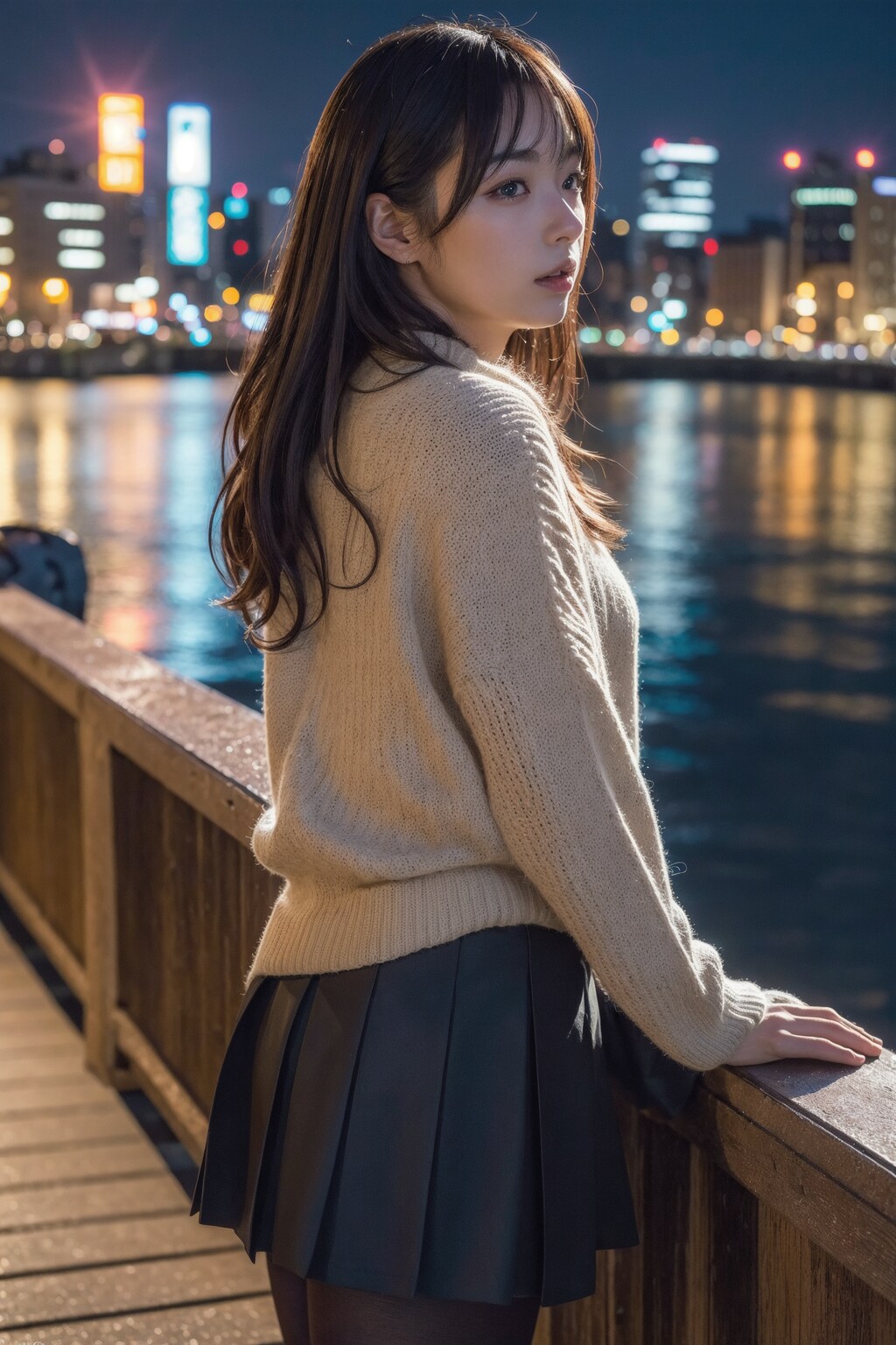 川と都会の景色