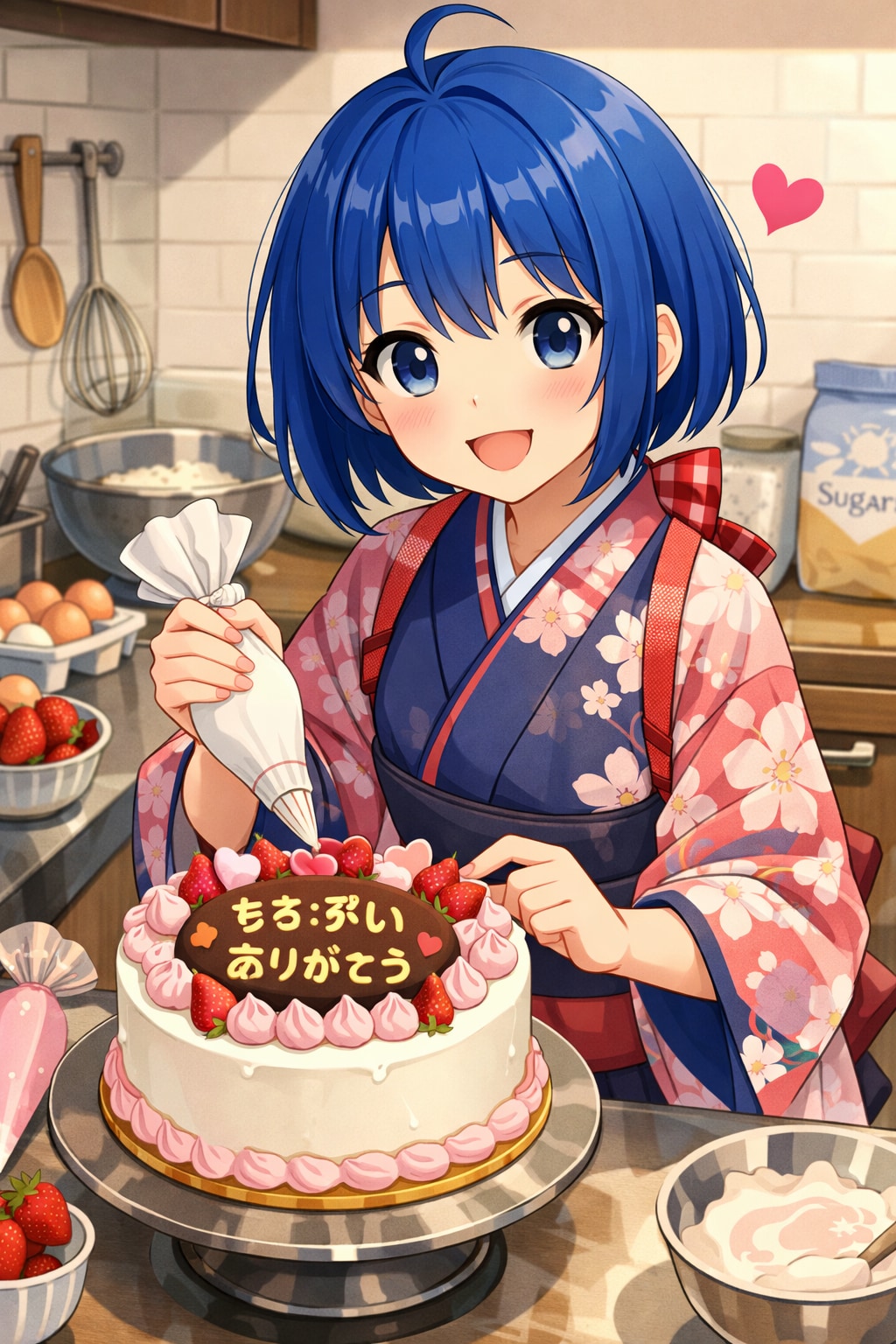 代理ちゃん、感謝のケーキ | の人気AIイラスト・グラビア