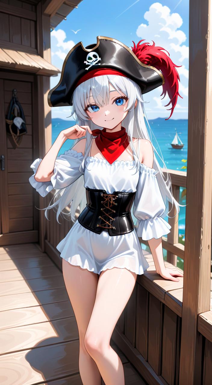コスプレ銀子　海賊 | の人気AIイラスト・グラビア