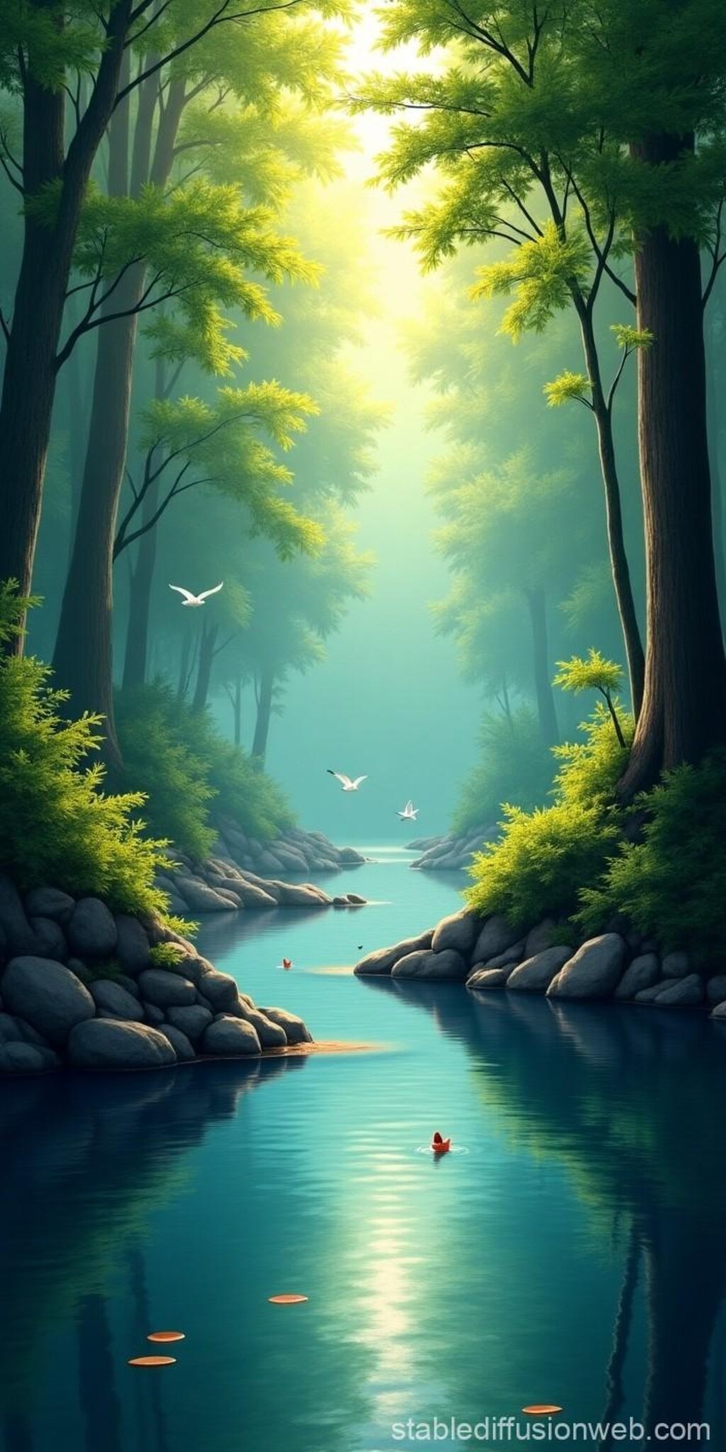 リラックスできる景色