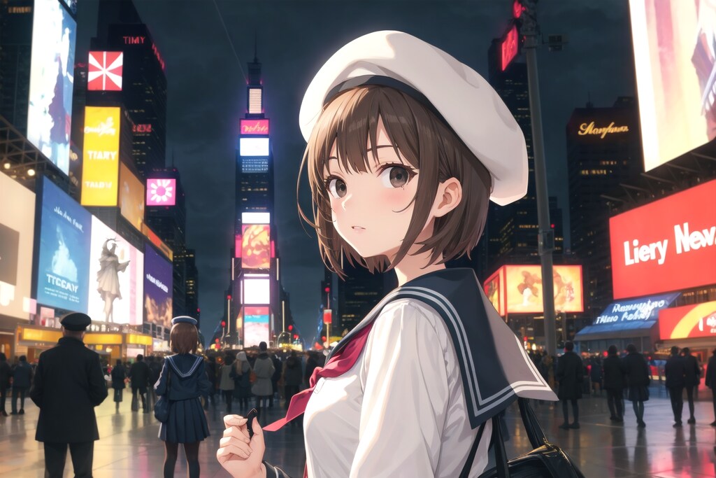 夜のタイムズスクエア