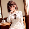 喫茶店でこっそり 2枚目