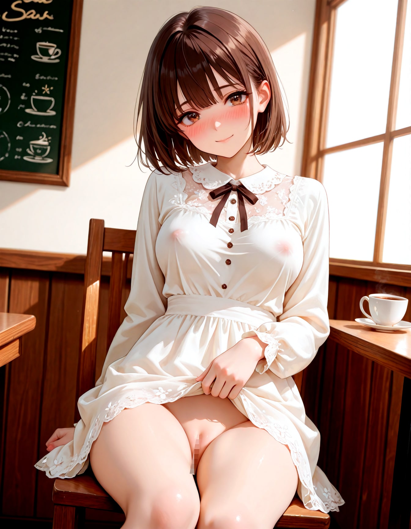 喫茶店でこっそり