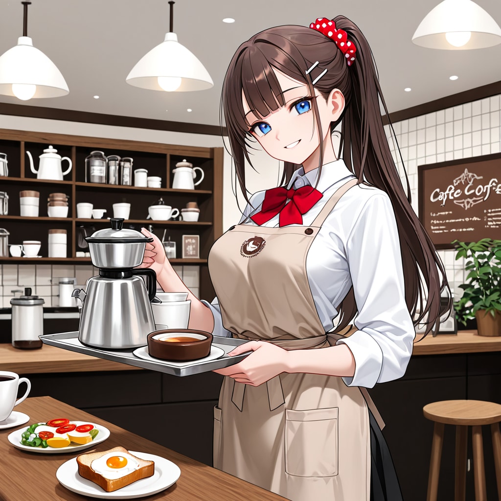 先輩、モーニングセットお願いします。