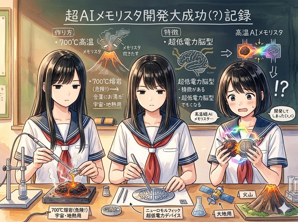 JKによる次世代メモリスタ開発日誌