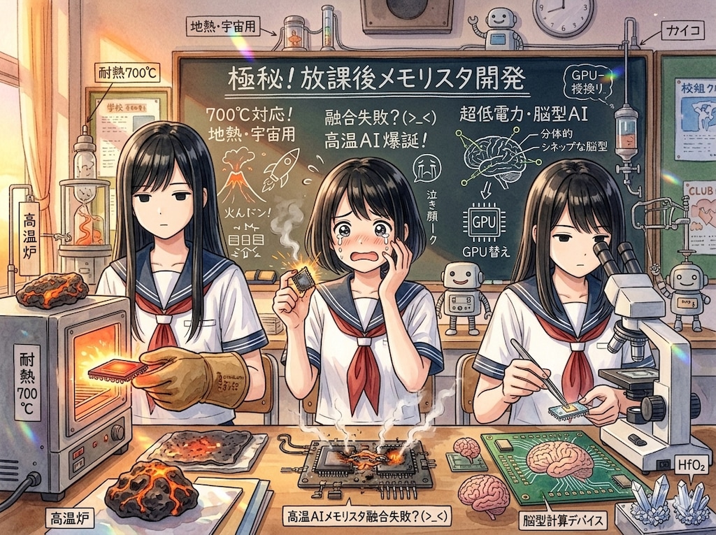 JKによる次世代メモリスタ開発日誌