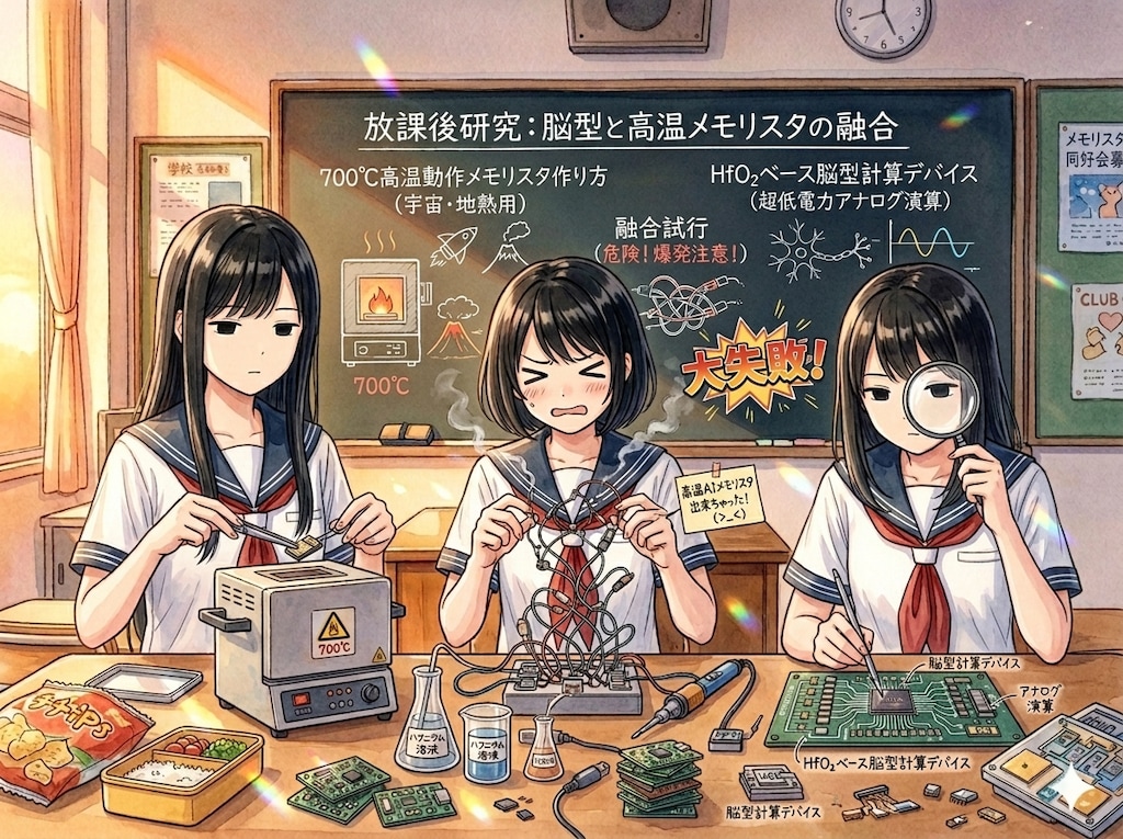 JKによる次世代メモリスタ開発日誌