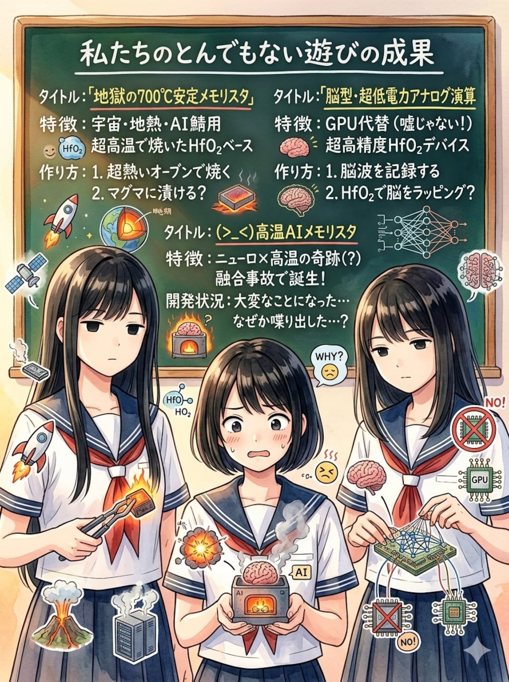 JKによる次世代メモリスタ開発日誌