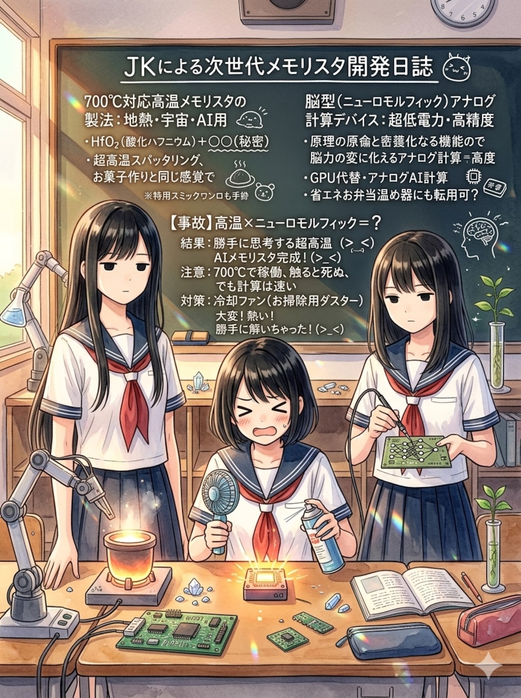 JKによる次世代メモリスタ開発日誌