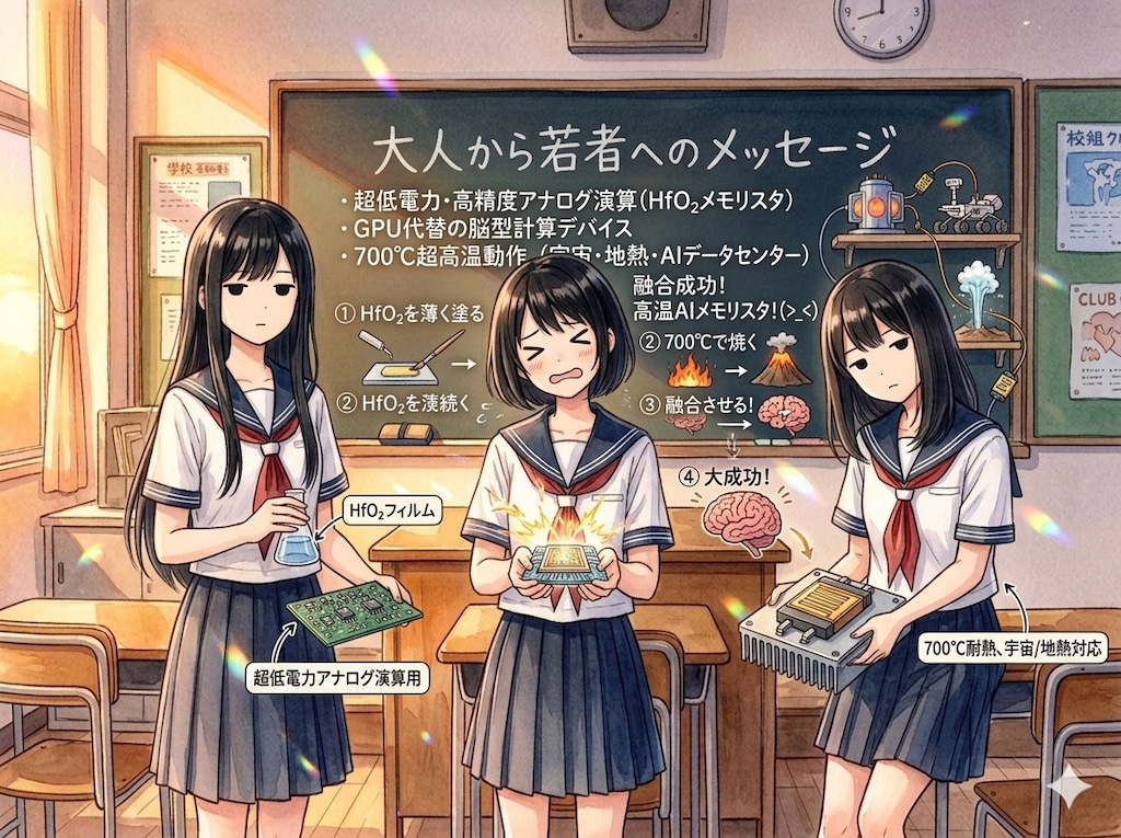 JKによる次世代メモリスタ開発日誌