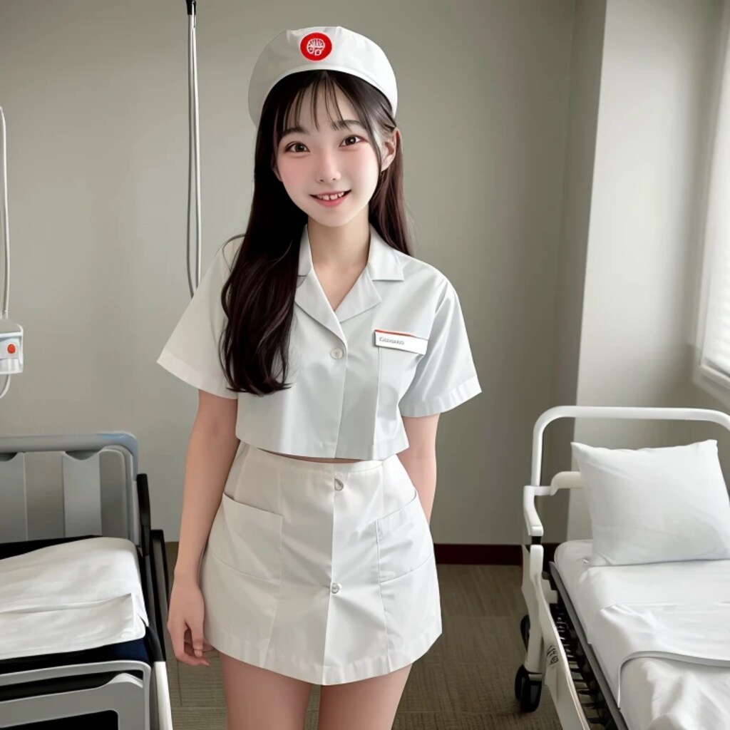 黒髪ロングで白衣の美女１８９