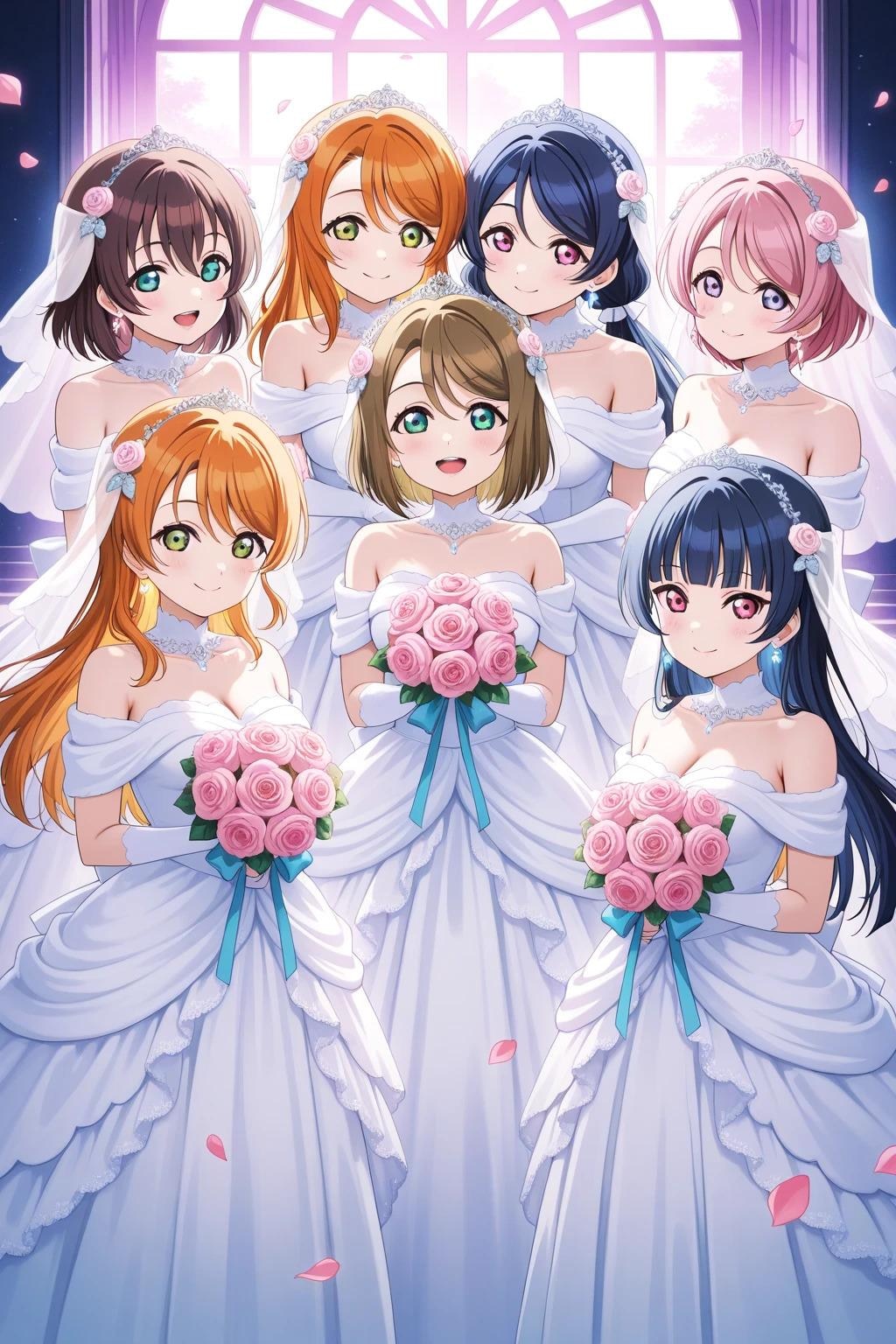 ウエディングドレス姿ラブライブキャラ