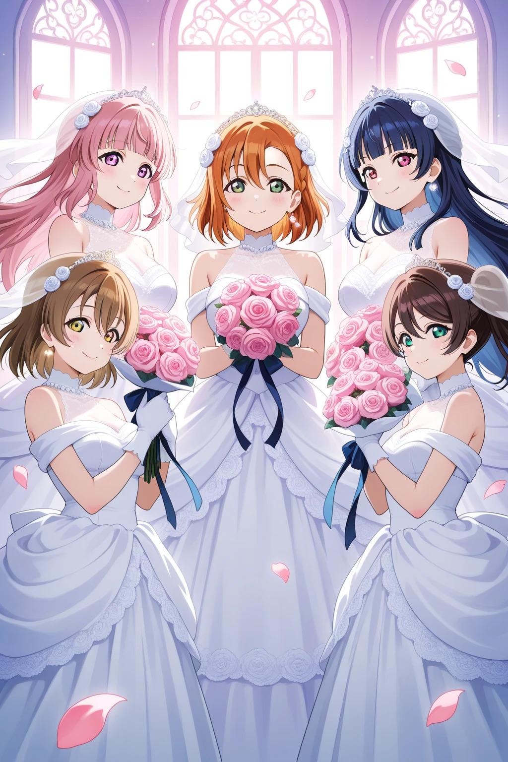 ウエディングドレス姿ラブライブキャラ