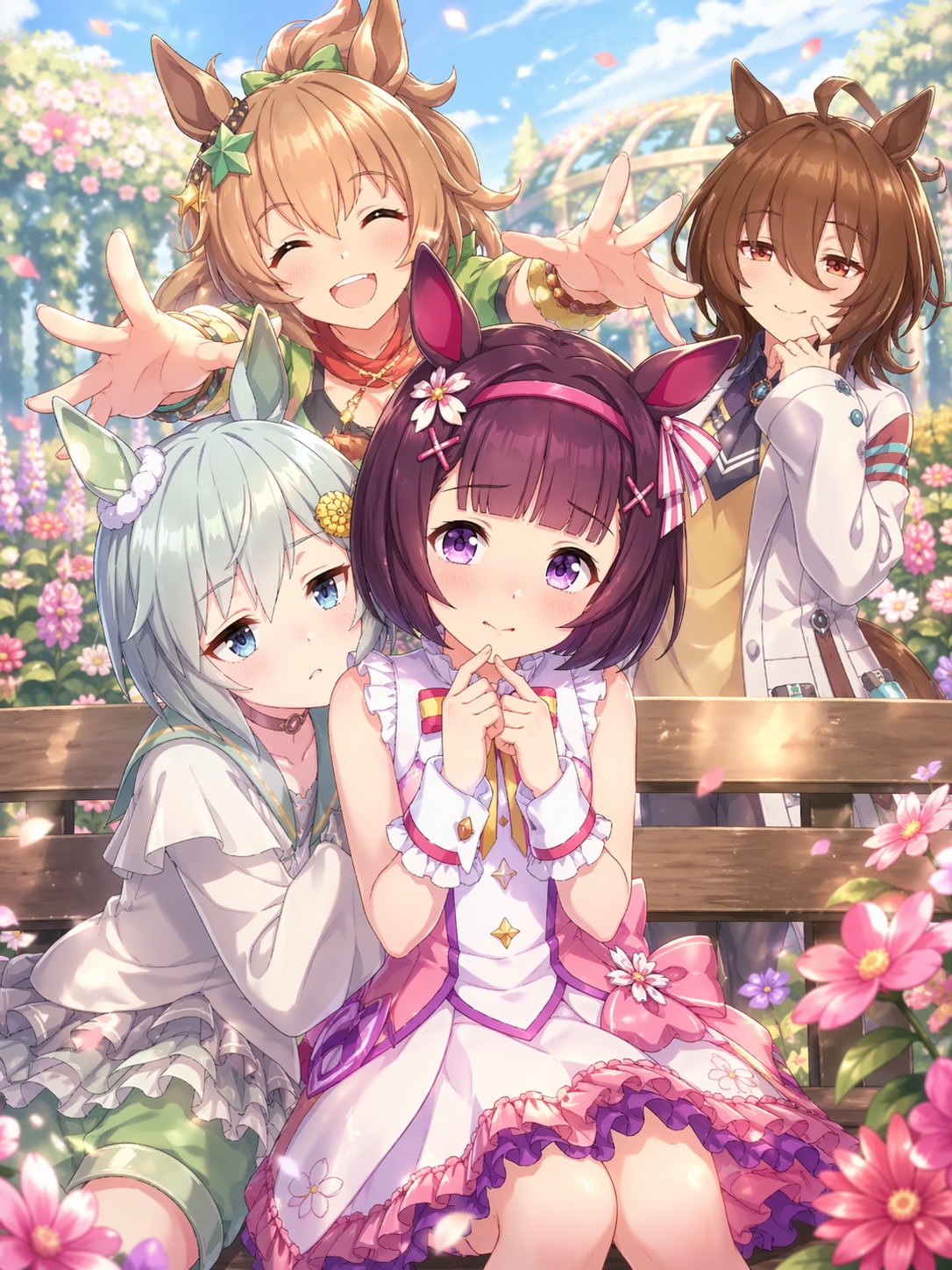 ニシノフラワーと…