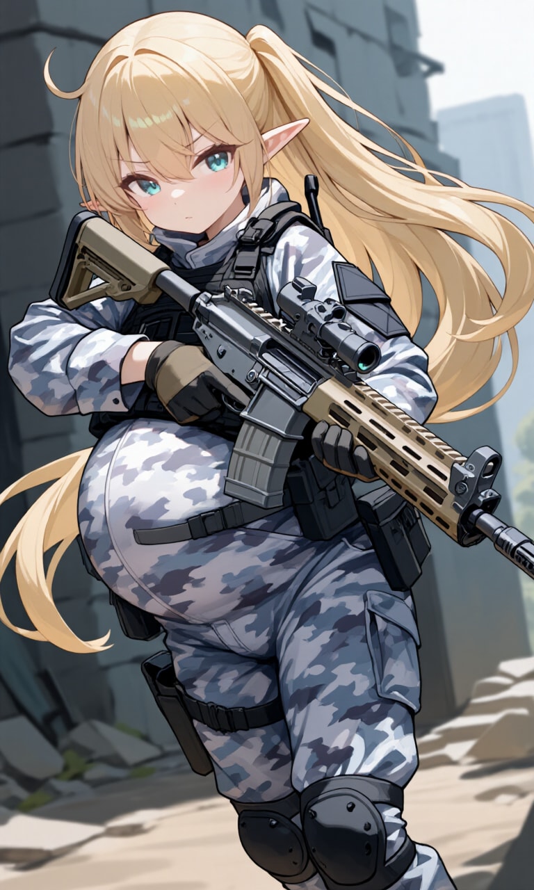 異世界ミリタリー妊婦シリーズその３１ | の人気AIイラスト・グラビア