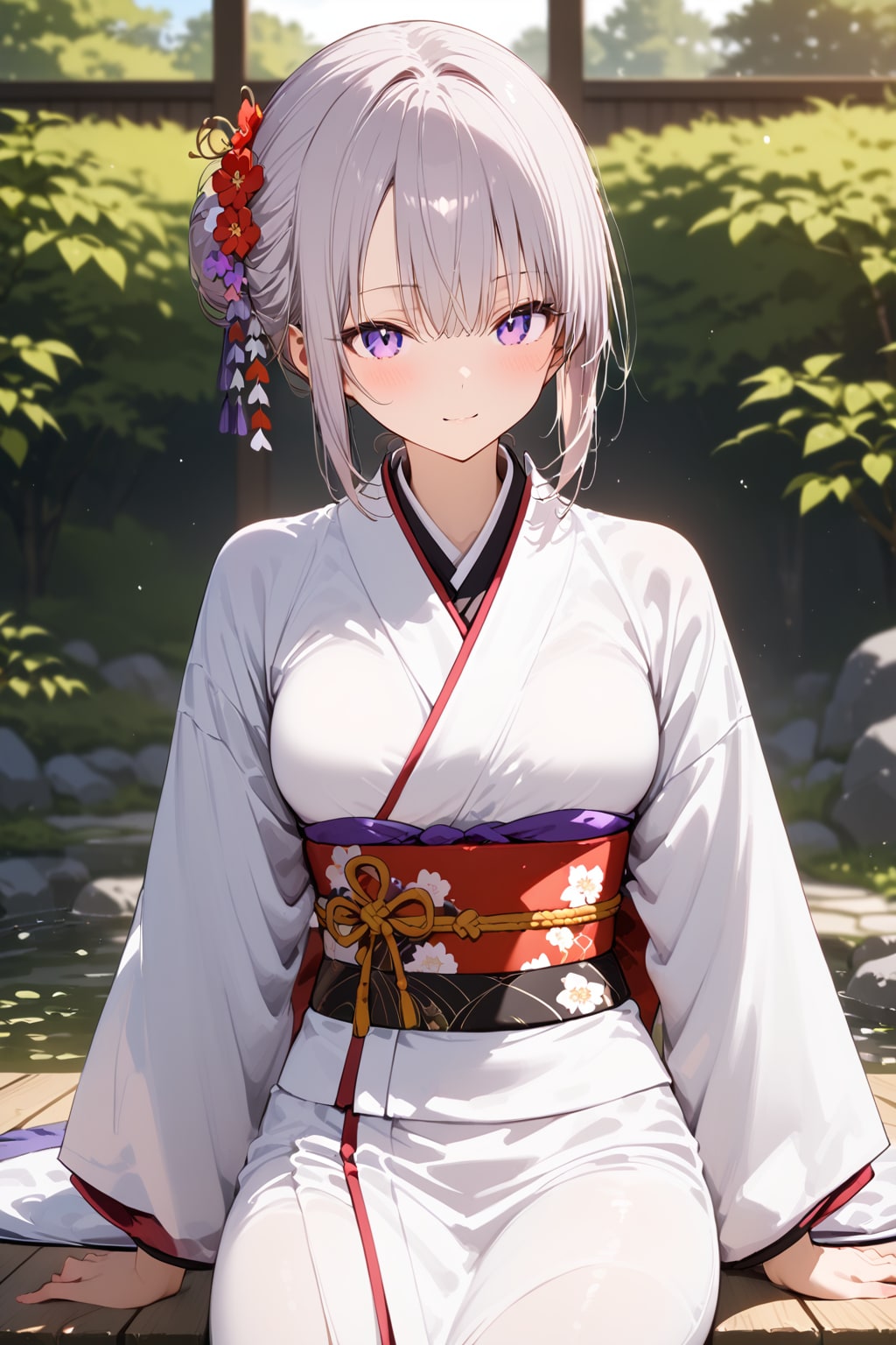 (860HQ)銀髪ちゃん着物