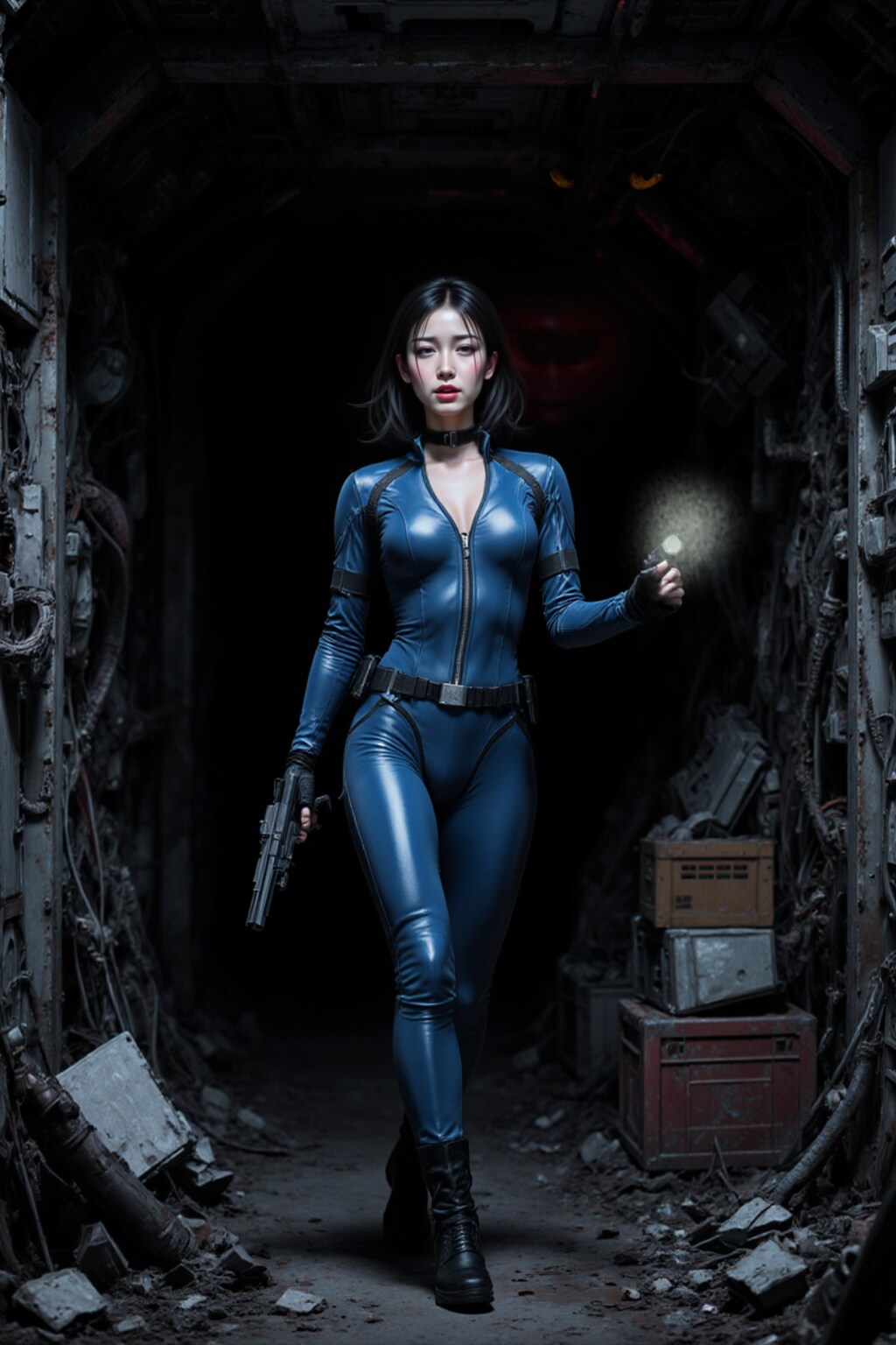 星雲連邦防衛局、ヒトミ・Kotani中尉、別名Spacegirl