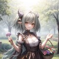 花を摘みに来たモン娘ちゃん達 2枚目