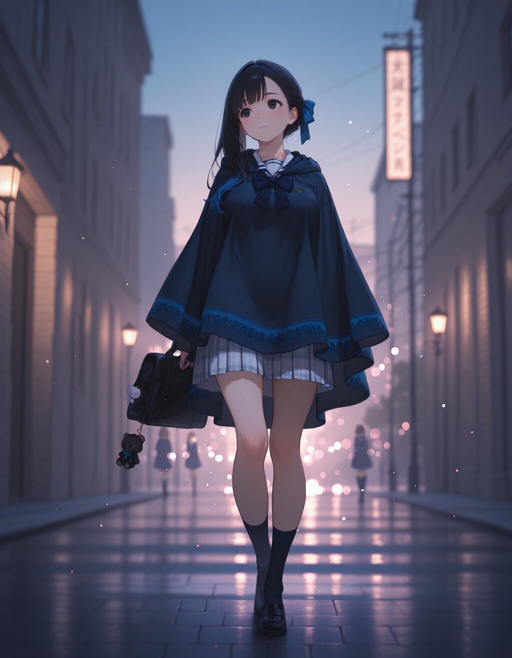 school uniform × poncho × 美少女 2/2