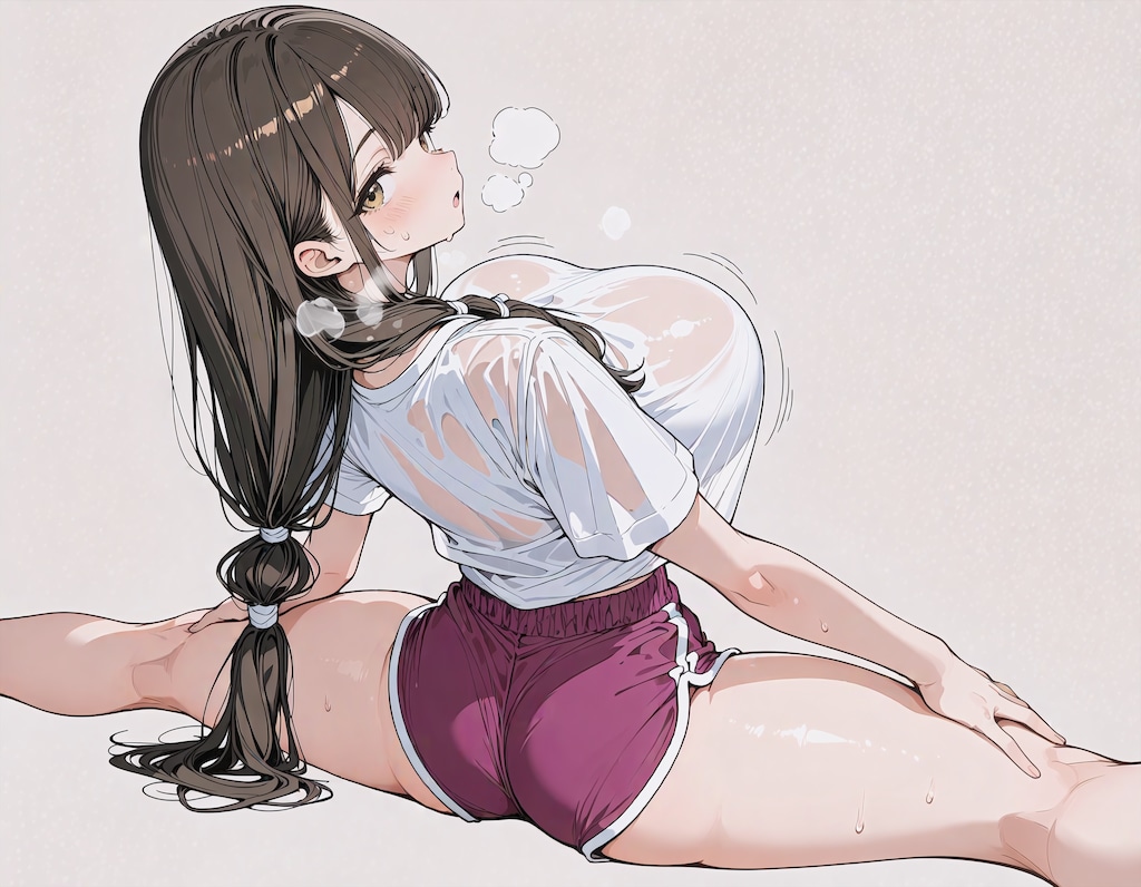 準備運動で疲れた…