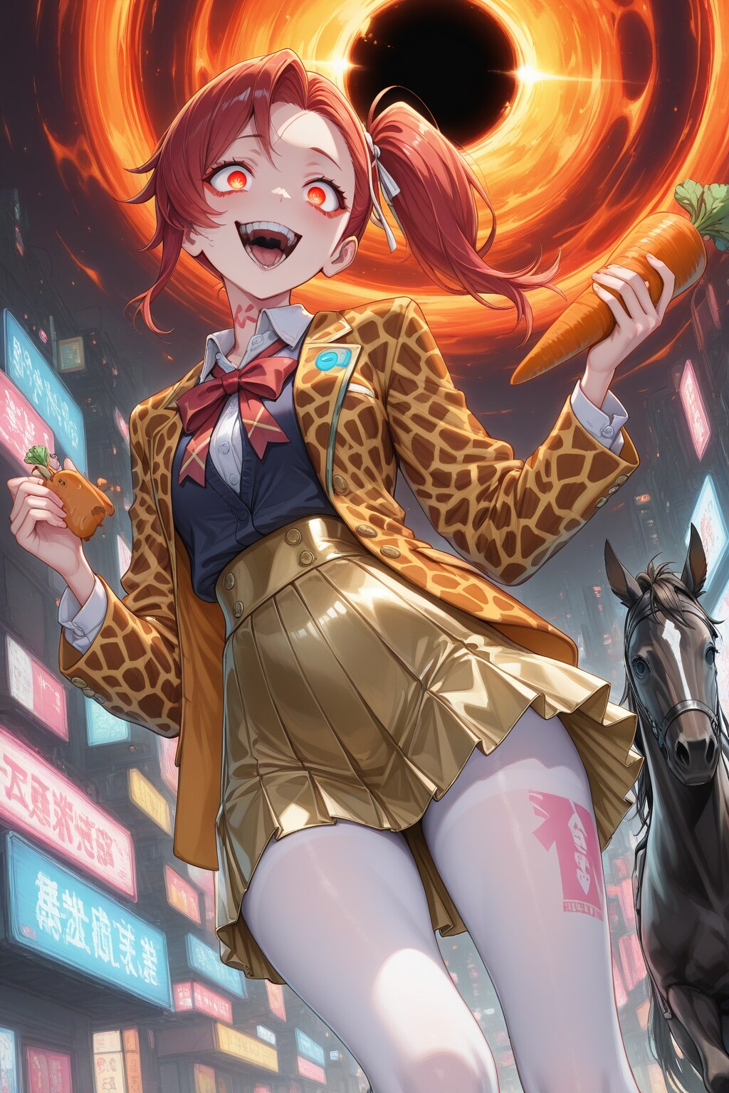 赤髪ちゃんと馬