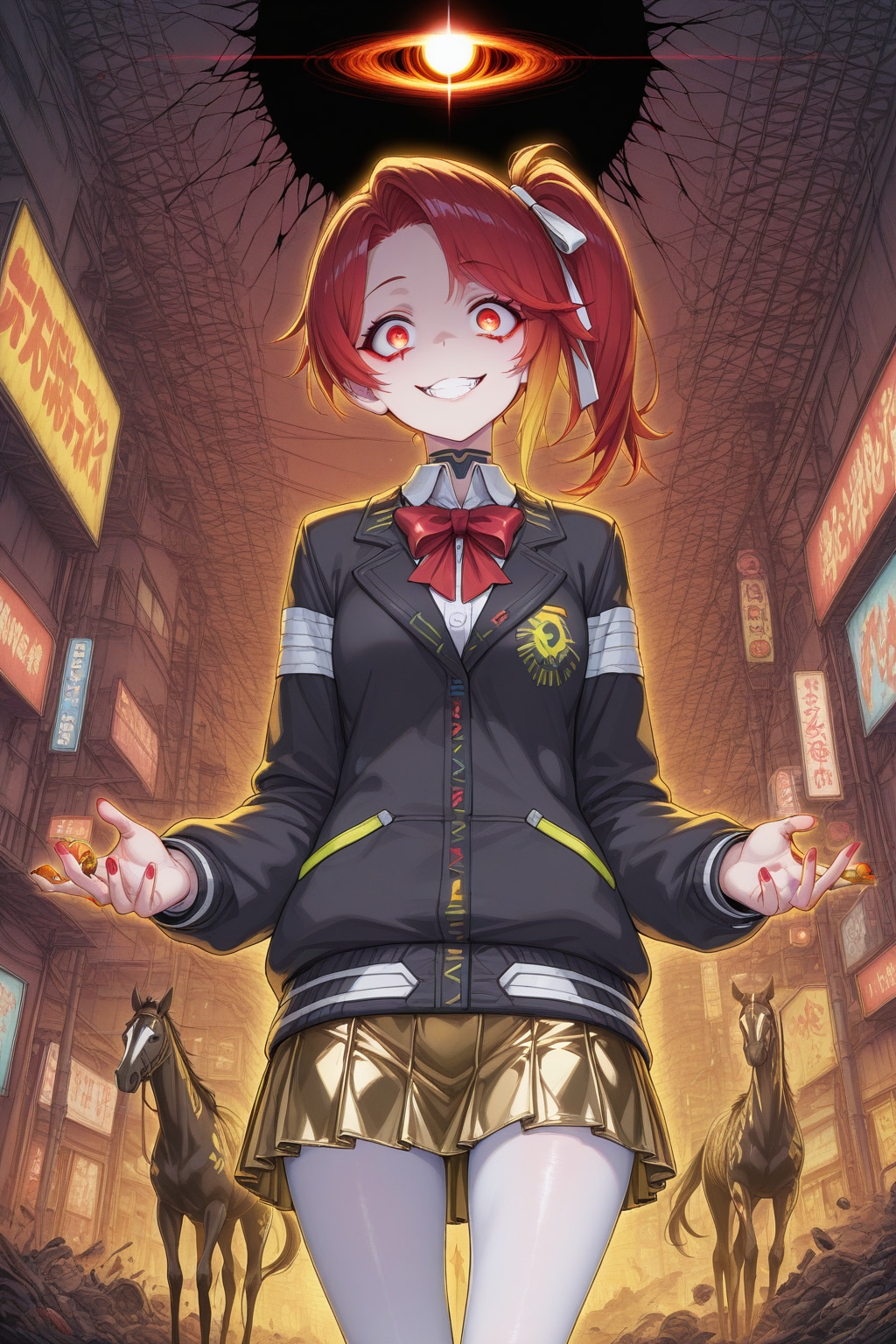 赤髪ちゃんと馬