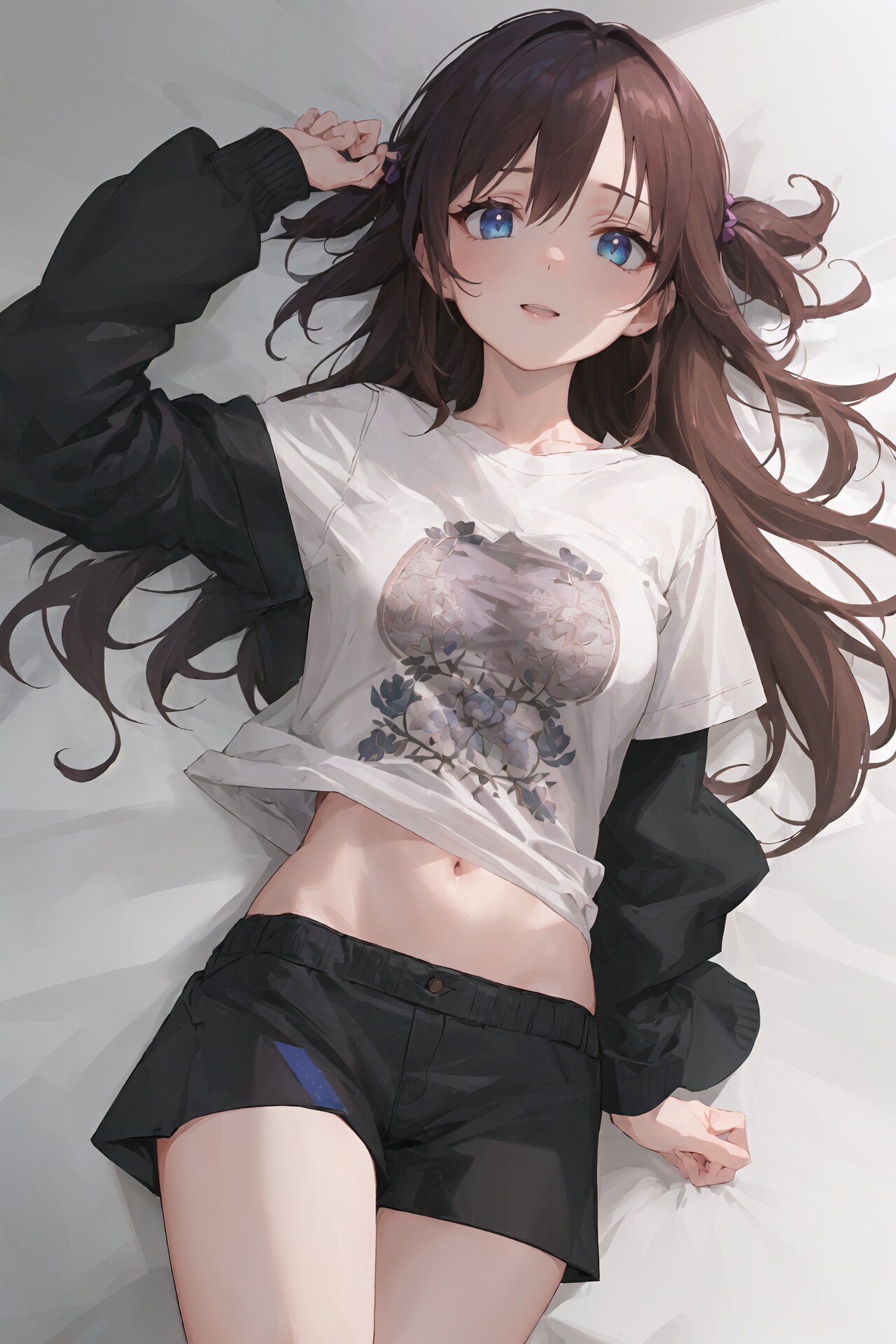 レース柄プリントT