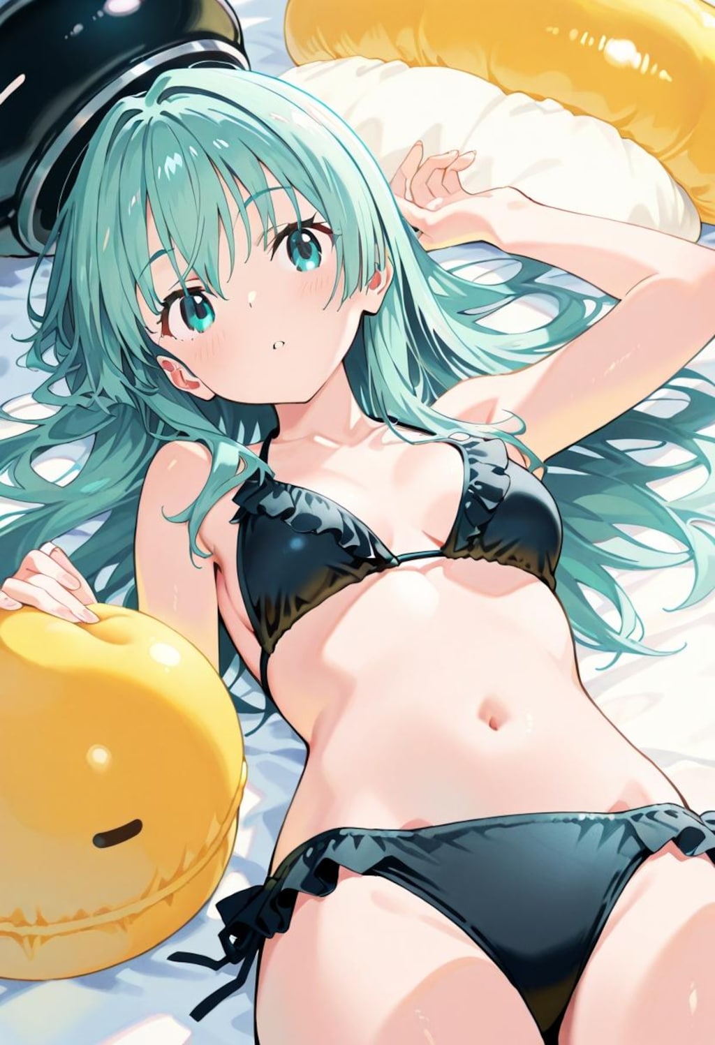 青髪リラックス