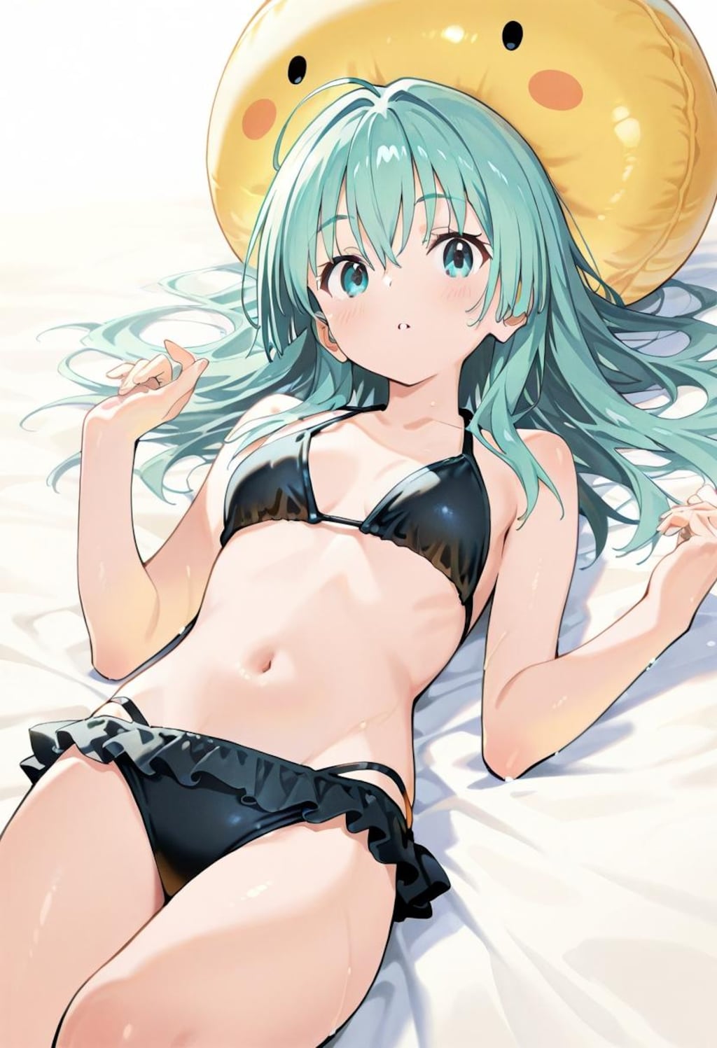 青髪リラックス