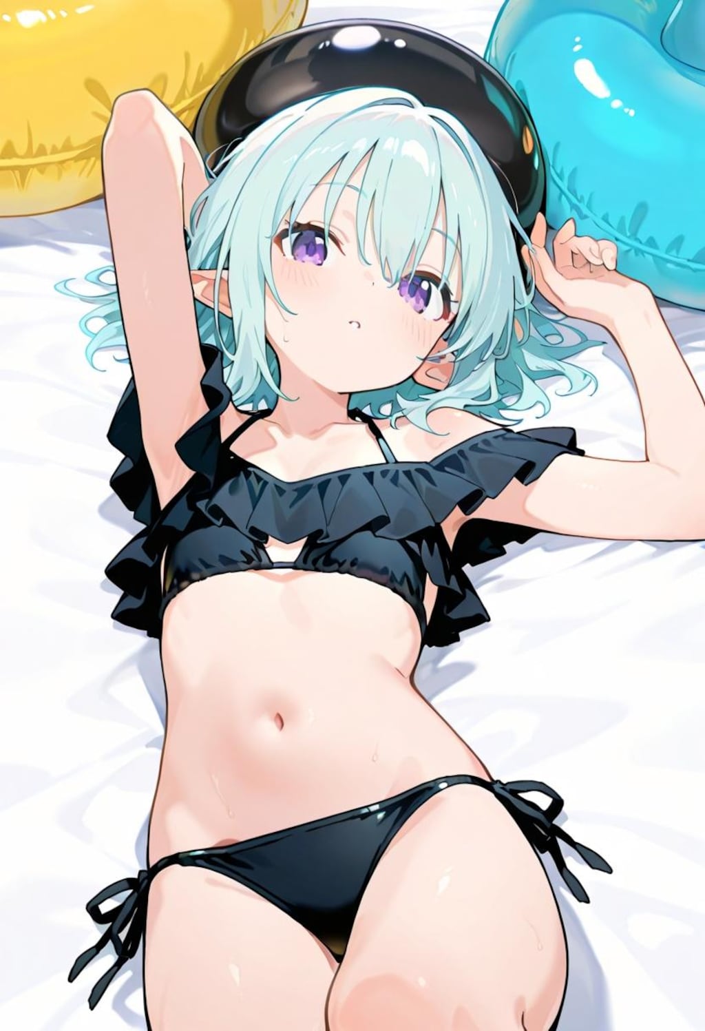 青髪リラックス
