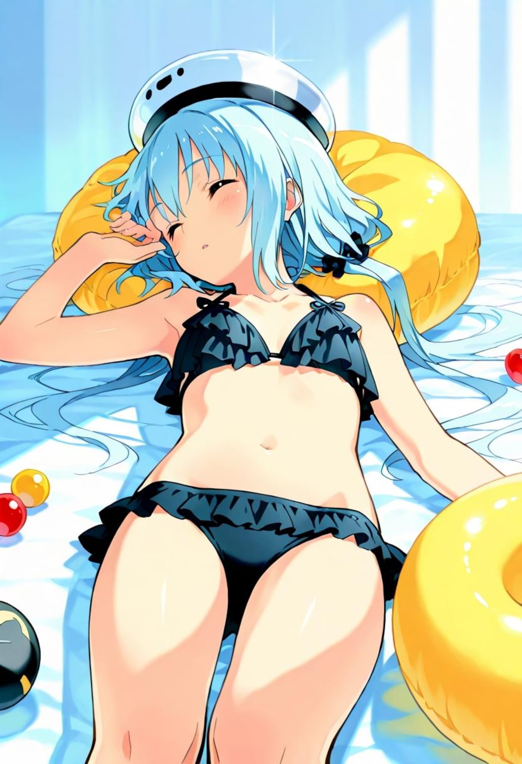 青髪リラックス