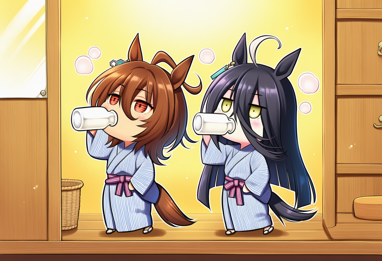 湯上り牛乳