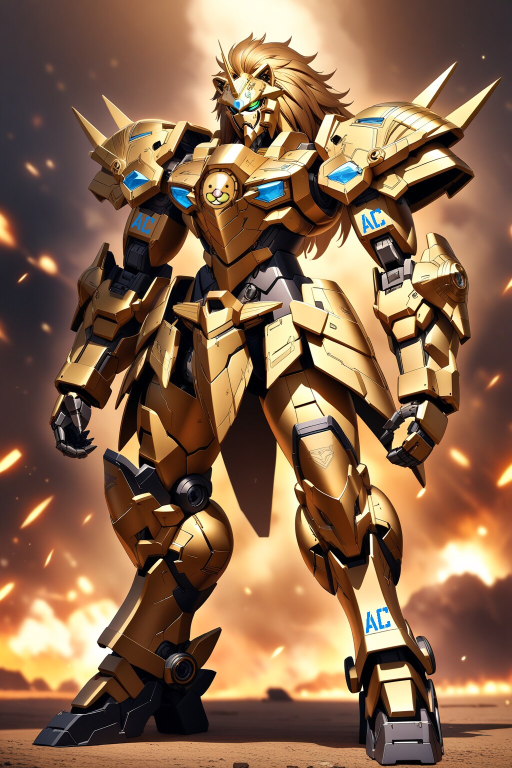 攻強皇國機甲　さよなライオン | の人気AIイラスト・グラビア