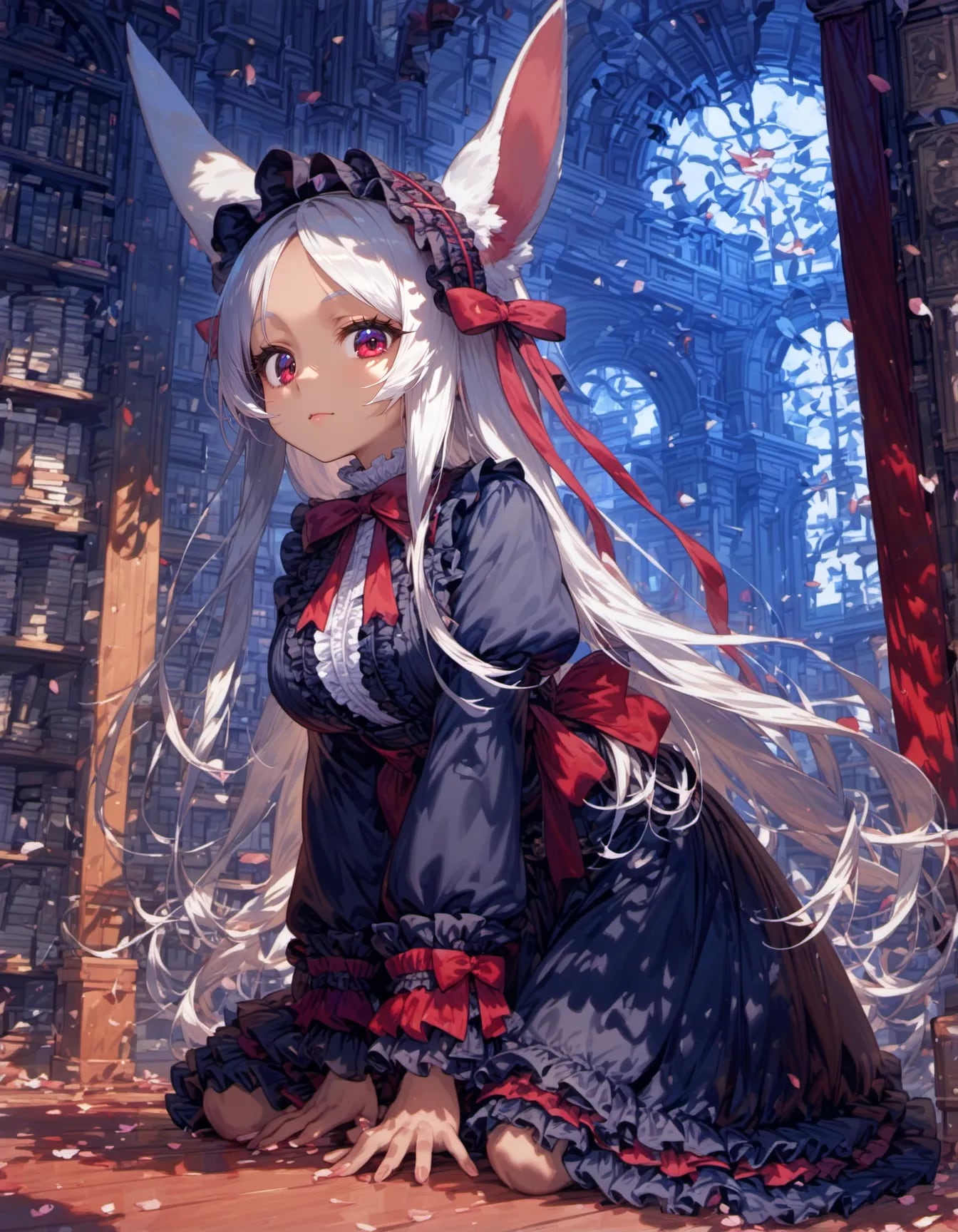 The Library's Dark Rabbit | の人気AIイラスト・グラビア