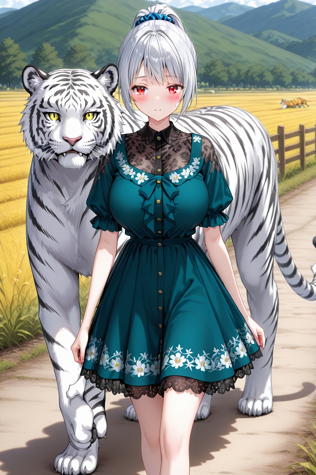 白いトラさんです