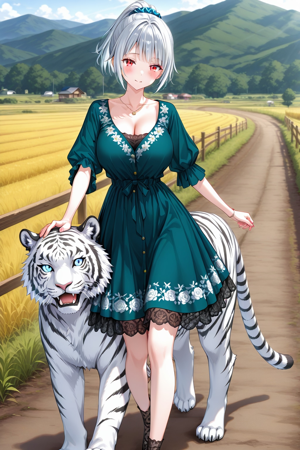 白いトラさんです