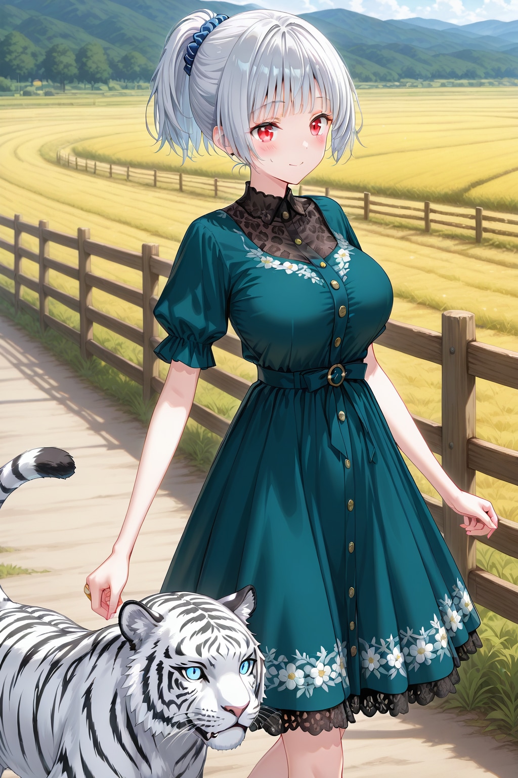 白いトラさんです