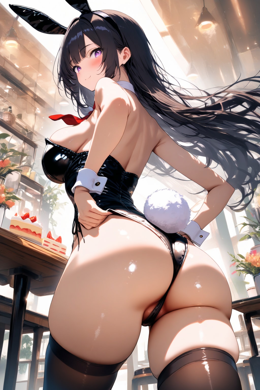 くろいうさぎさん