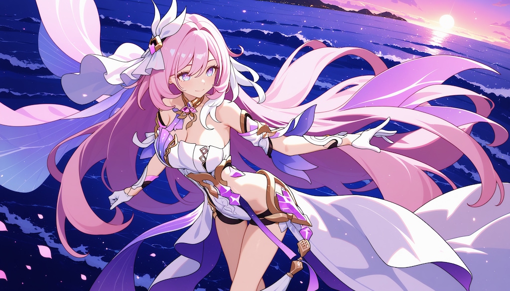 純真、白い花が咲くように