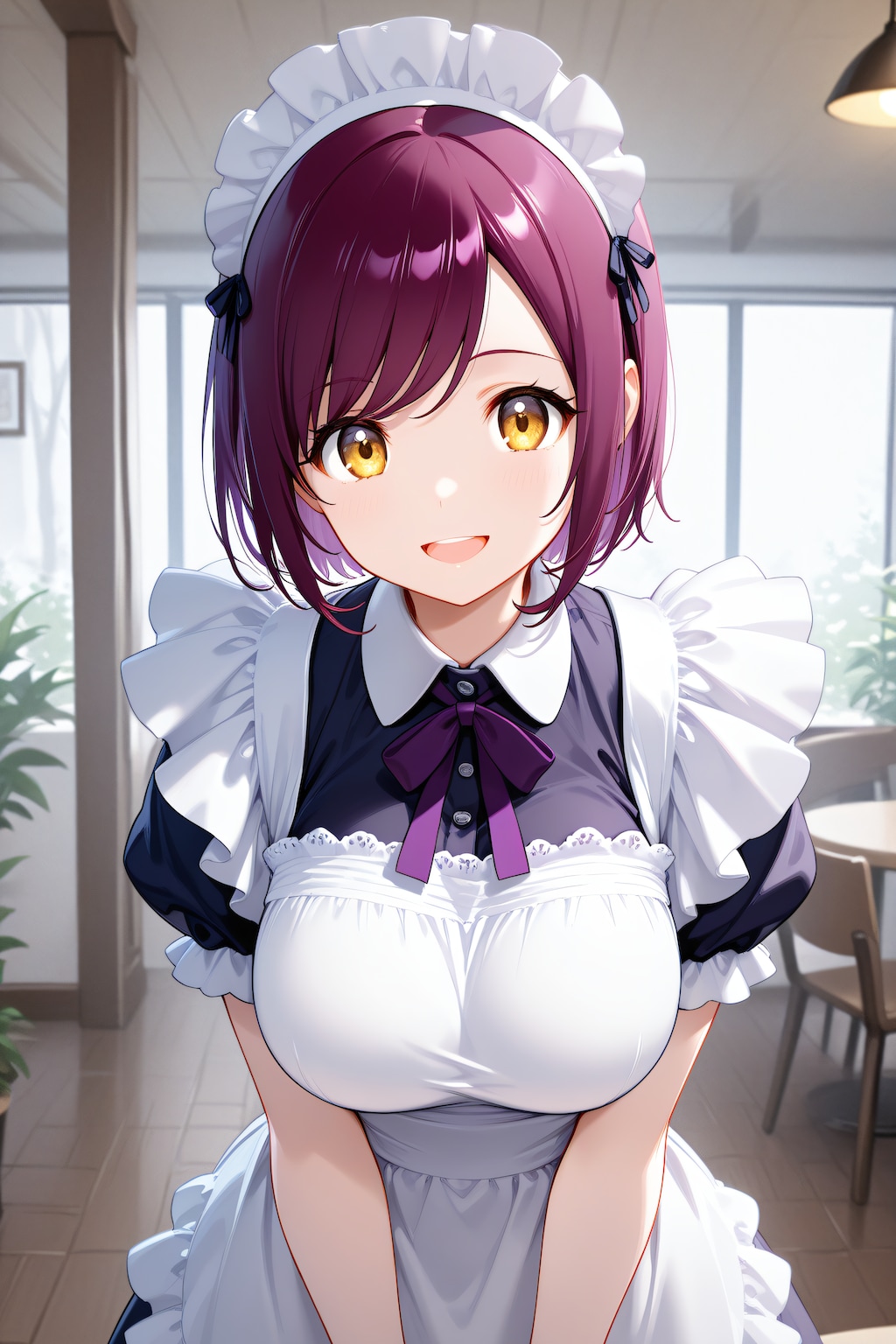 おはようございます（挨拶メイドの芽衣ちゃん）