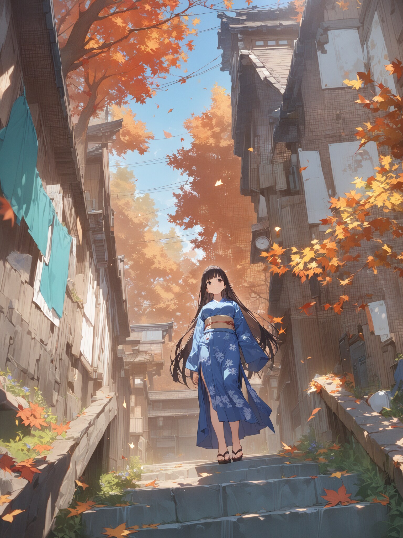 紅葉の階段