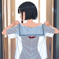制服(涼宮 葵)の学校特別身体測定の日を記録　成長中の裸をすべて　製品版は64枚 2枚目